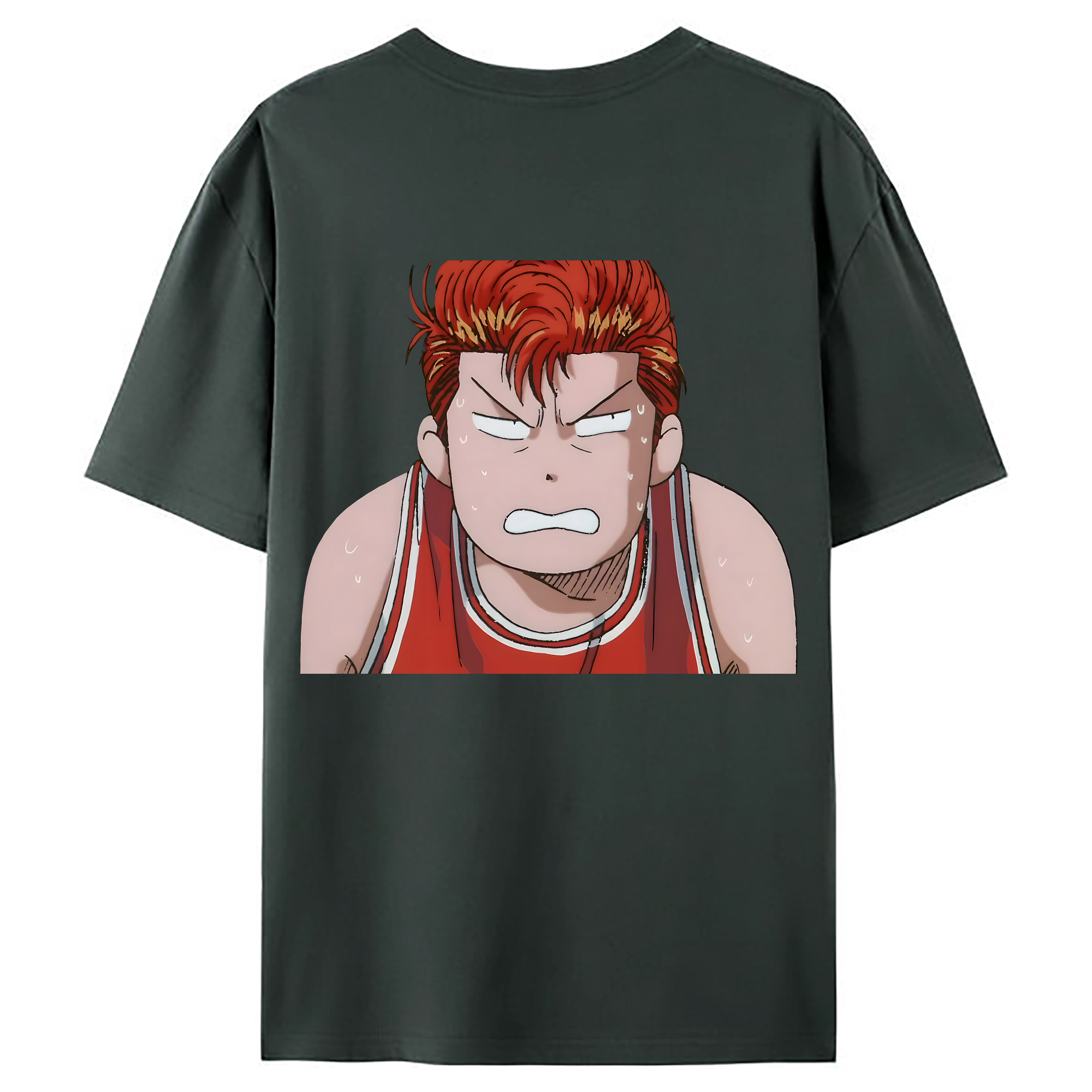 （画像用） SLAM DUNK／スラムダンク 綿100％ メンズ半袖Tシャツ（バックプリント） 通気性